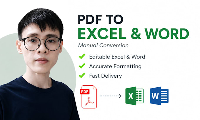 manually convert PDF to excel and word