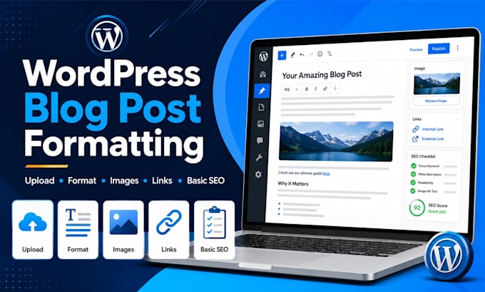 upload and format your wordpress blog posts