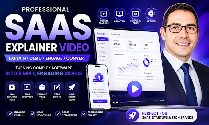do saas video saas explainer video saas animation saas demo tech motion graphic