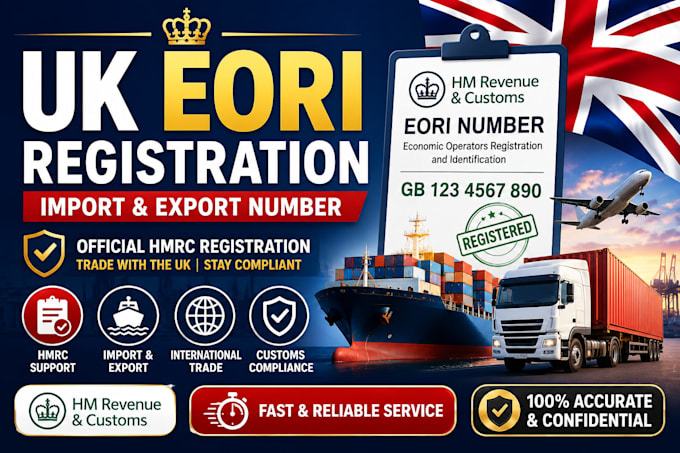 register your UK eori number for import and export