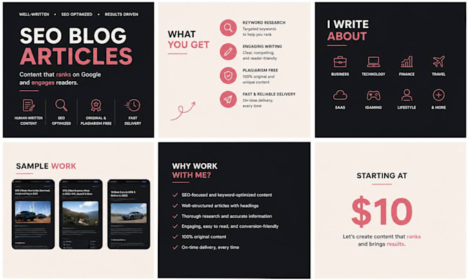 do SEO articles for blog