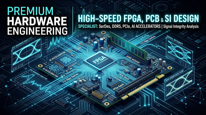design fpga pcb, ddr4 ddr5, pcie