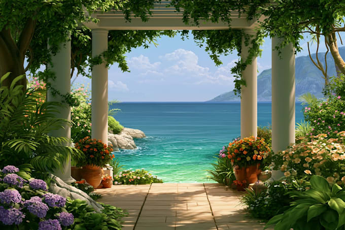 design a luxury hardscape, pool, and  landscape plan