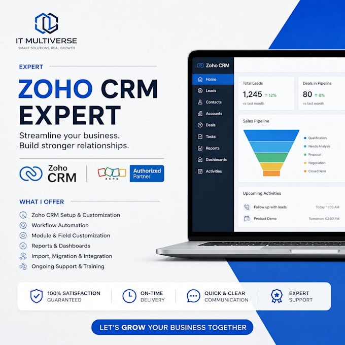 build ai integrations and zoho CRM automation