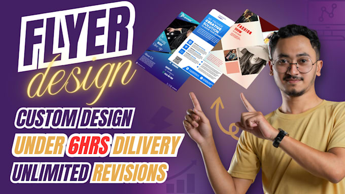 design custom flyer and beautiful flyer in just 6hrs