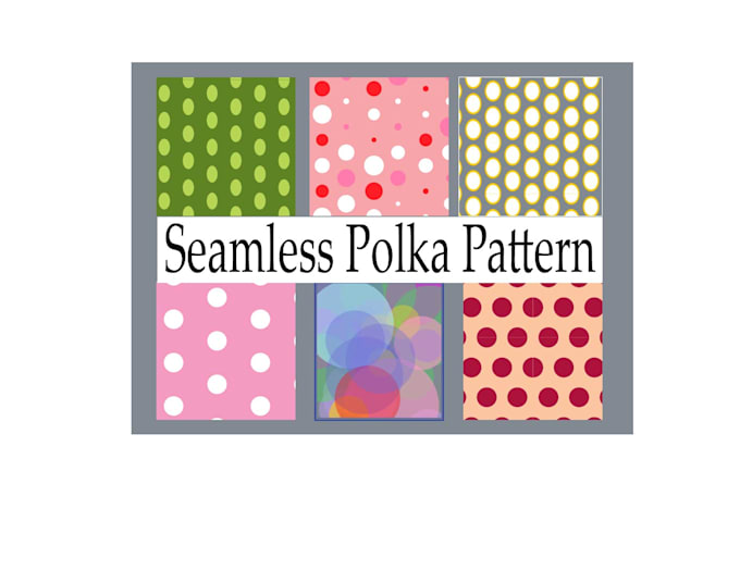 make polka dot pattern for fabric
