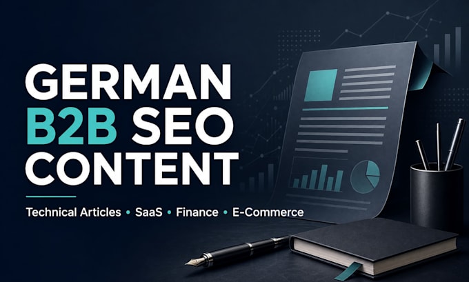 write german b2b SEO articles and technical content