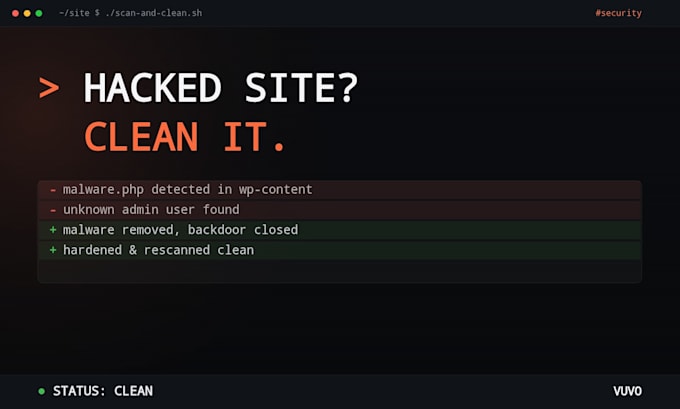 remove malware and fix your hacked wordpress site