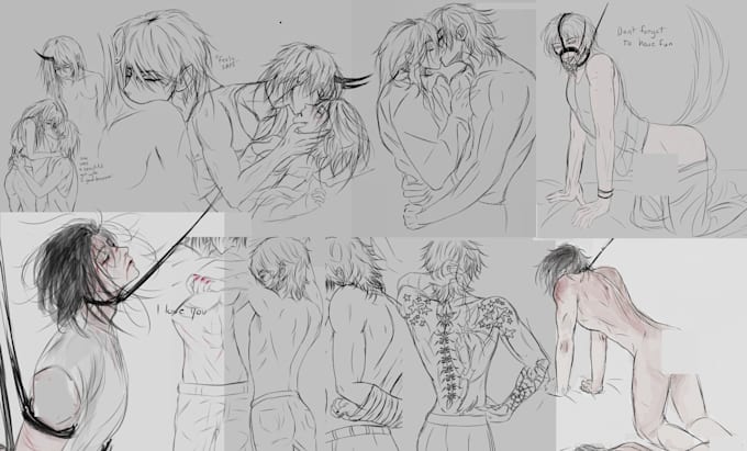 draw and paint couples character design