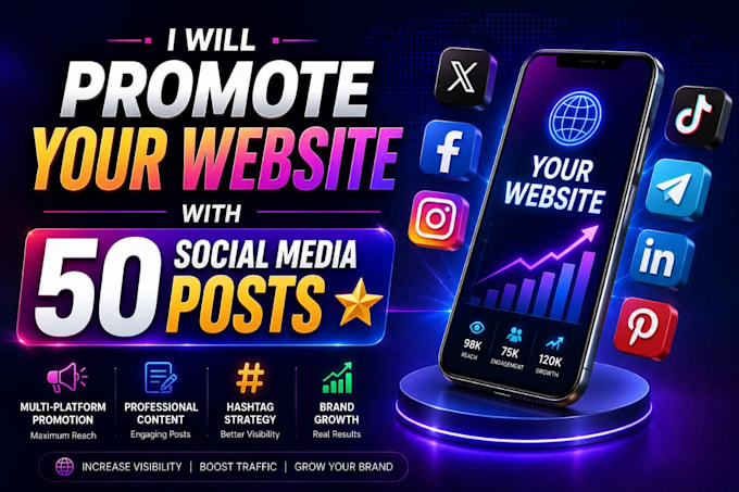 promote your website on social media