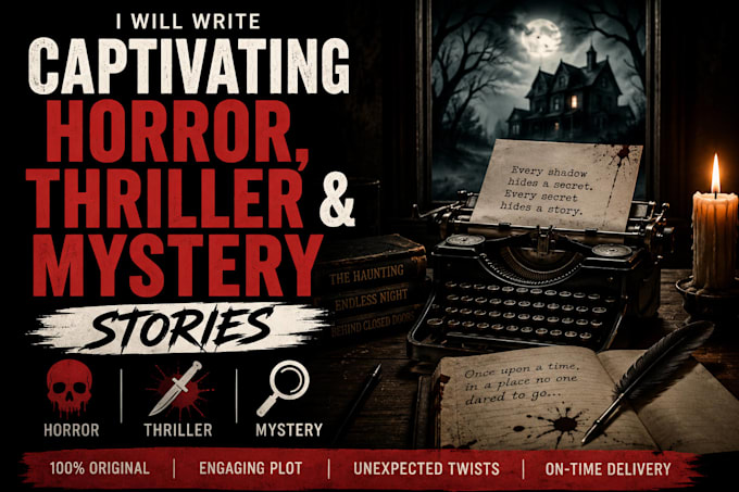 write captivating horror, thriller, and mystery stories