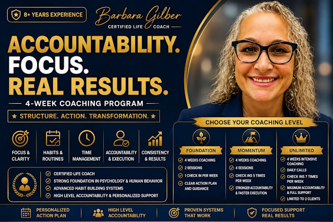 be your life coach for accountability focus and habit building