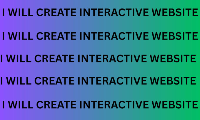 create static website interactive website animated website