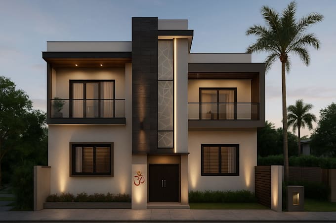 create 3d model and render exterior super realistic
