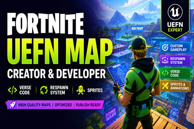 fortnite map creator, uefn game developer, verse code, respawn system, sprites