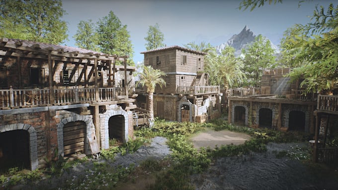design 3d game environment, game level design in unreal engine unity 3d blender