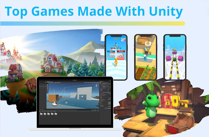 develop unity 2d game, 3d design for mobile, PC and web, game development