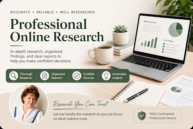 do professional internet research and competitor research