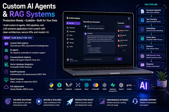 build ai agents, rag chatbots and ai automation solutions