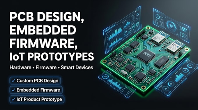 design pcb, embedded firmware and iot product prototypes