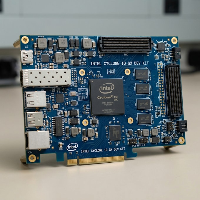 create intel fpga pcb, schematic and multilayer pcb layout