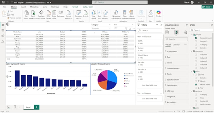 create interactive power bi dashboards and reports