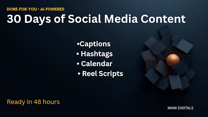 create a 30 day social media content plan