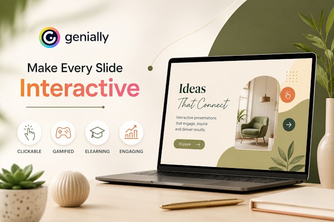 create interactive genially presentations for business