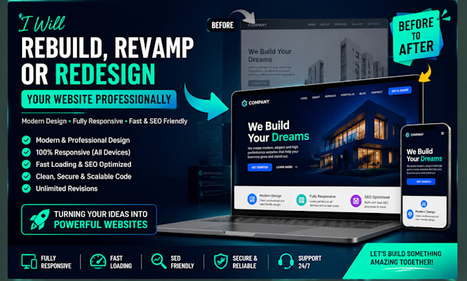 rebuild your business website professionally