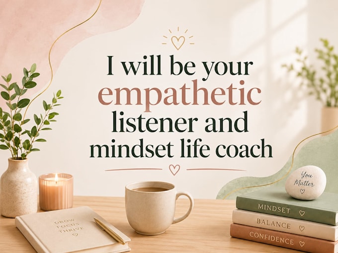 be your empathetic listener and mindset life coach