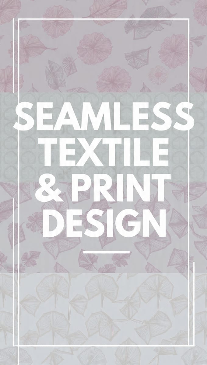 design seamless print and textile patterns for fabric