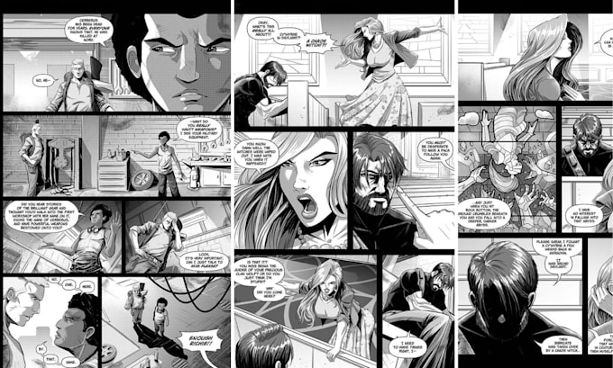 draw custom comic pages and panels for your story