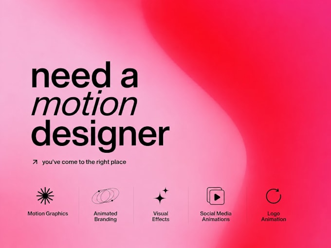 make a social media motion design ad