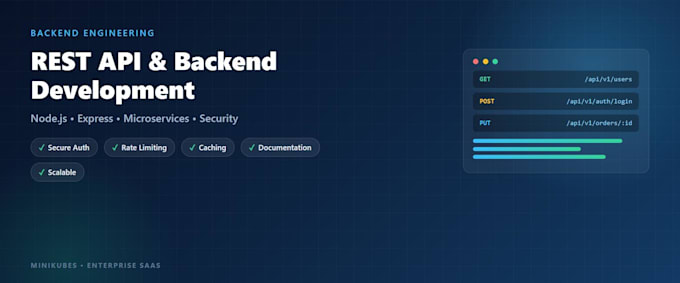 develop secure rest apis and scalable backend architecture