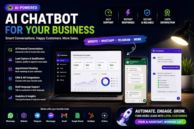 an ai customer support chatbot and lead engine