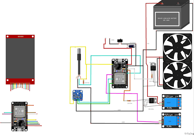 create an arduino schematic diagram in fritzing