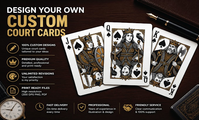 design card game cards, boxes and labels