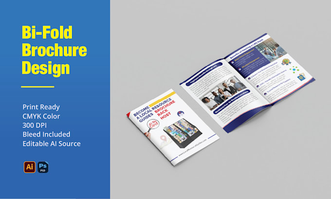 design a modern bifold brochure for print and marketing