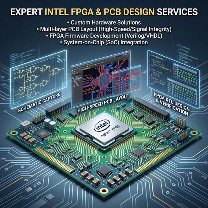 design intel fpga, pcb layout and hardware design