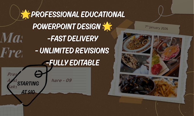 design professional educational powerpoint presentations and course slides