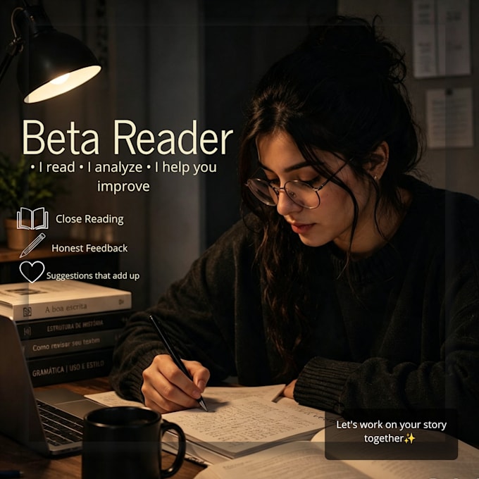 professional beta reader honest detailed feedback