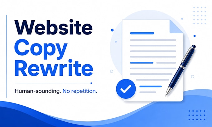 rewrite website copy to sound human and remove repetition