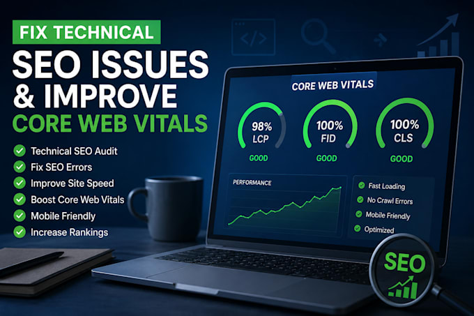 fix technical SEO issues and improve core web vitals