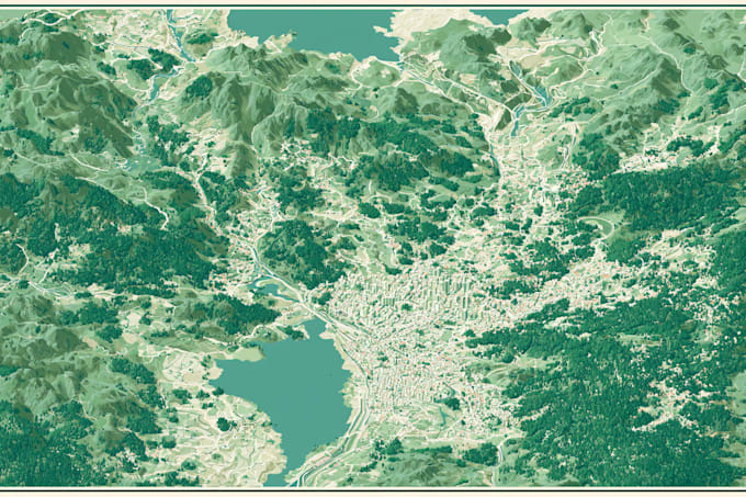 design a map in vector format, location map