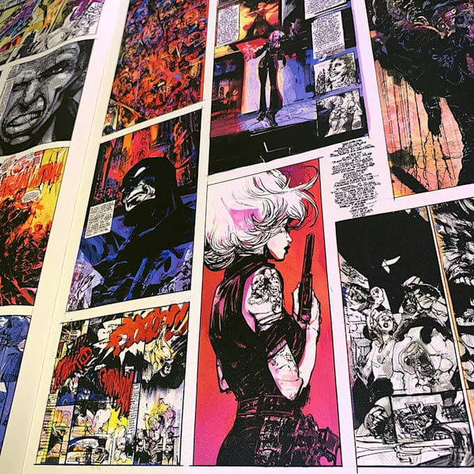 draw a unique comic book page or manga page
