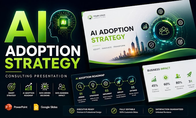 ai adoption strategy presentation powerpoint consulting slides