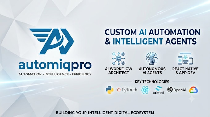 build custom ai automation workflows ai agent  intelligent ai chatbot apps