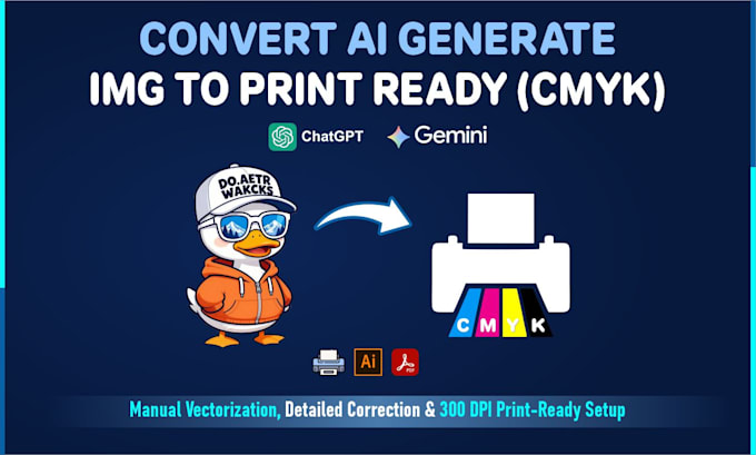 convert ai generated designs into professional print ready