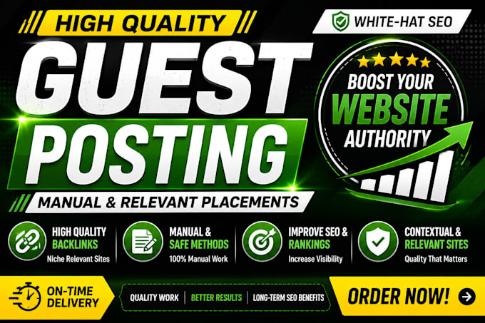 provide 10 guest post placements for your website
