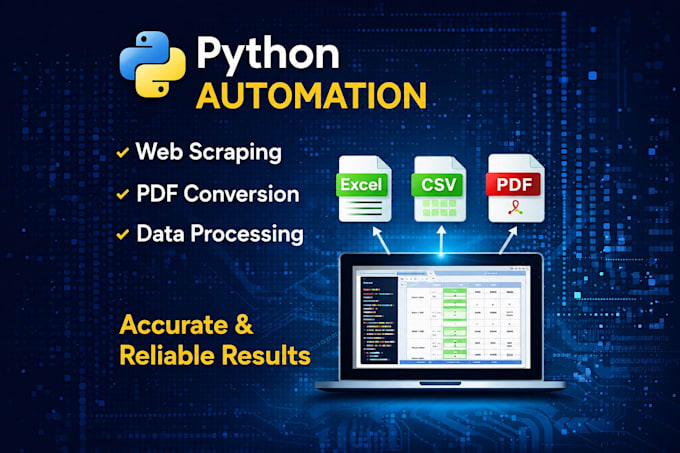create python automation scripts for web scraping and PDF